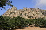 Les aiguilles de Bavella vues du col de Bavella.