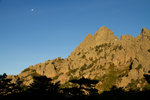 Lune et aiguilles de Bavella.