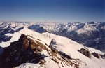 Vue sur le Mont Blanc et la Vanoise.