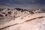 Les Aiguilles de l'Argentière dans la Chaîne de Belledonne.