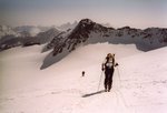 Caro, au fond la Cime du Grand Sauvage.