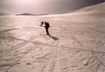 Descente dans de la bonne neige.