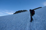 À l'approche du sommet.