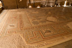 Mosaïque byzantine datée du VIème siècle au mont Nébo.