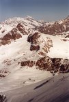 Skieurs à proximité du sommet. Au fond, le Mont Pourri.