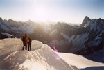 Sur l'arête.