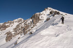 Sur l'arête sommitale du Capelet Supérieur.