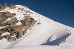 Sur l'arête.