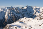 Vue du sommet sur l'Argentera et le Gélas.
