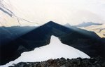 Du sommet du Mont Pourri, som ombre projetée par-dessus l'Epaule.