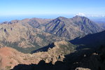 La vallée de l'Asco, dominé par la Cima di a Statoghia et le Monte Padru.