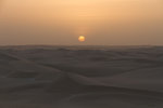 Coucher de soleil sur les Sugar Dunes.