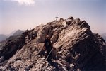Arrivée au sommet de la Pointe Percée (2756 m).