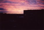 Coucher de Soleil vu de la fenêtre de ma chambre.